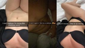 👻 Married 18 Year Old is Horny  - While Her Husband Slaves Away, She Enjoys Stranger Cocks on Snapchat!