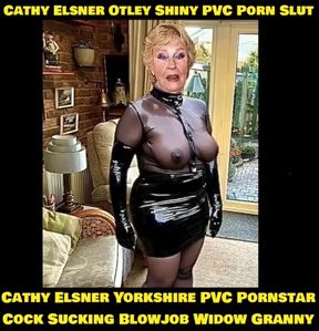 Cathy Shiny PVC Skirt Otley Pornstar Yorkshire High Heels Tits Exposed Slut Granny