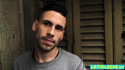 Gay latino anal fucks straight stud during a house tour