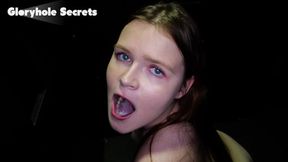 ”Ava Marina Visits The Gloryhole For Glorious Blowjobs”