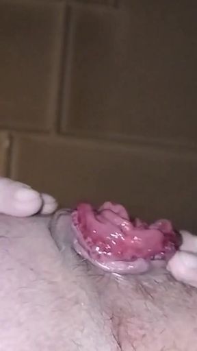 Big Wet Prolapsing AssCunt - part I   Clip 2