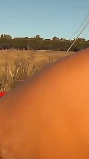 Hot Latina Yessy with Cute Naturals Cameltoe and Pussy Flashing Outdoors