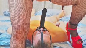 Molly Joy Bounces on Her Rubber Friend)