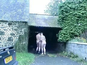Dark haired chick from France gets sprayed with warm cum