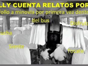 (Only Audio) I'm fucking My girlfriend first time in the bus, follo a mi novia en el bus