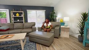 avery jane works out on a bbc