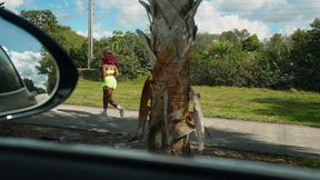 avery jane works out on a bbc