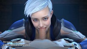 Mortal Kombat's Frozen Femme Gives a Hot Blowjob Uncensored Anime Sex Scene