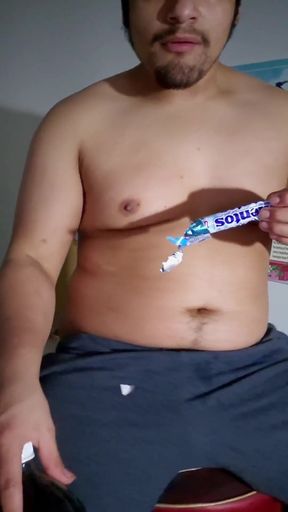 Belly Okay with Pepsi and Mentos Engorged Belly