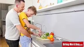 Stepdad Breeds Stepson With Dave London And John Crawford