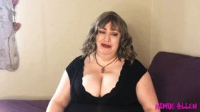 Put This Behind You - BBW Nimue Allen dominant girlfriend femdomme spanking over the knee punishment - wmv