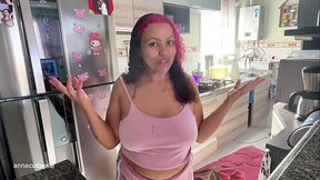 Chubby Girl Accidental Farting While Baking Cute Cupcakes