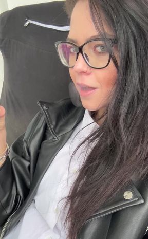 Me as nerdy girl  smoking long cigarette ... and coffee