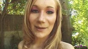 Blonde Katie Is an 18 Year Old Who Loves Both the BBC and White Wieners.