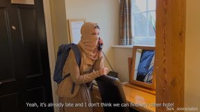 Stepmom and stepson's hotel room erection accident caught on tape