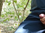 Masturbating in the forest on a bike 💦🍂