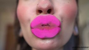 deep pinky sugar kiss + spit fetish kissing