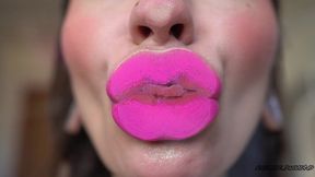 deep pinky sugar kiss + spit fetish kissing