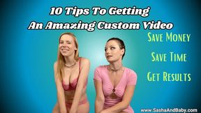 FREE VIDEO - 10 Tips for ordering an amazing Custom Video