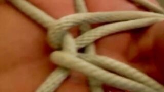 Tying up and rough torment for hunk that enjoys the feeling