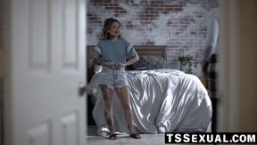 TSSexual.com - Vanessa Vega gets rammed by Lucy Hart's tranny cock