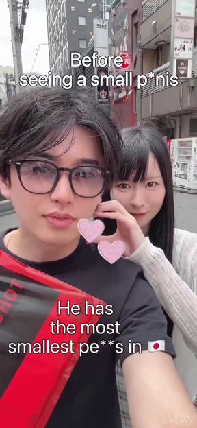 Japanese babe gets full-nelsoned in a hot threesome