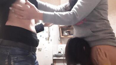 My girlfriend and I sixty nine while I suck her big tits