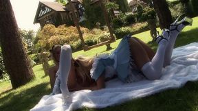 mirror mirror blonde girl twins fuck each other to eternity