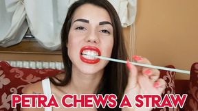 Petra chews a straw - HD