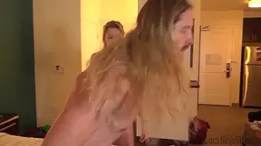 Step sister comforts step brother during 'Hurt' scene