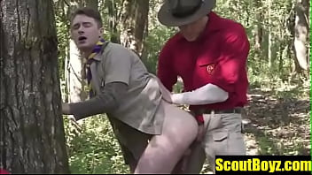 ScoutBoyz- Jock watches Dad and boy fuck outdoors