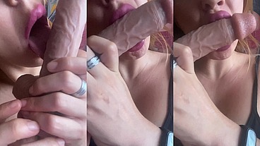 blow job a dildo