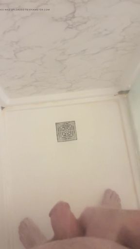 Retired Army Veteran Playing with His Cock in the Shower
