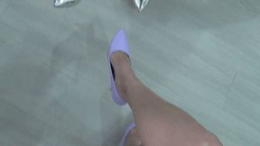 two person lapsitting and toe tapping POV 8La