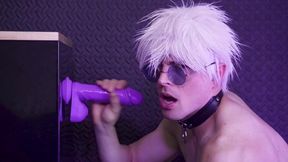 Gojo’s Cum Filled Self Destruction with Stockings and Collar