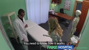 ”Sales Rep Seduces Doc with Cunt Play”