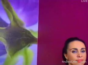 Busty Amateur Squirter Plays with Toy on Webcam