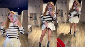 hier midi, en sortant de la douche dans la salle de sport apres une bonne ...