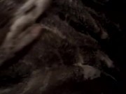 Washing my fat black pussy