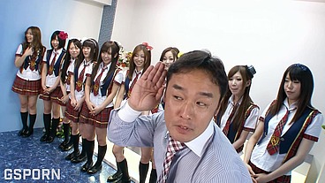 Wet pussies japaneses teens group fucked in a jav game show