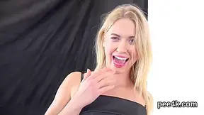 Alluring European Babe Is Urinating