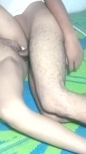 Unforgettable moment from &quot;Aunty enjoyed pussy fucking with the short and tall boy next door&quot;
