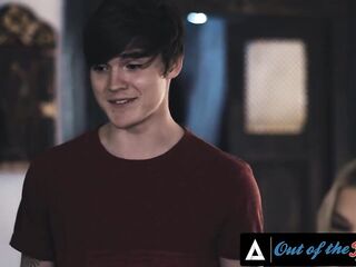 OUT OF THE FAMILY - Concupiscent MILF Has threesome With Her Stepfamily