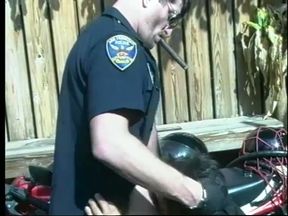 Policeman fucks a tight ass biker bottom
