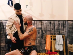 Bastian Karim offers Guillaume Wayne some comfort