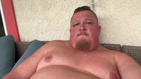 Morning Cum with Stepdad on the Patio
