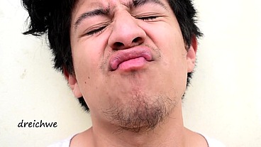 Lips near my nose