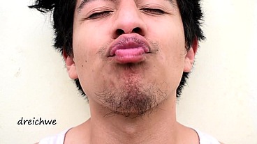 Lips near my nose