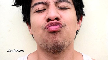 Lips near my nose
