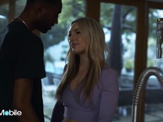 ADULTMOBILE - Hawt Flawless mother I'd like to fuck Takes A Wild Ride On Her Spouse's Brother's Giant Ebony Weenie Until That babe Orgasms